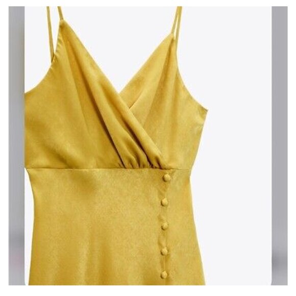 Zara BUTTONED SLIP DRESS - M - Picture 3 of 8